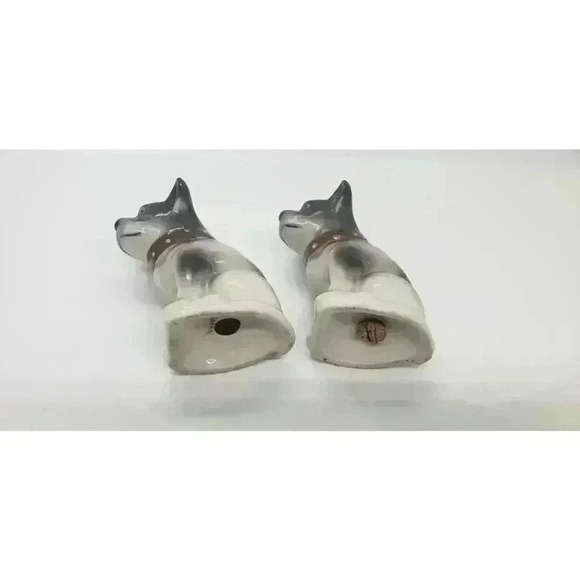 Vintage Dog Puppy Salt & Pepper Set Ceramic Japan 1950s House Gift Dog Lover - Picture 8 of 11